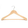 Vintage solid wooden coat hanger for middle and high end market natural wood color