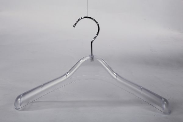 36cm width semi transparent plastic hanger for kids