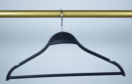 Plastic shirt clothes hanger for zara shape,without logo no harm to copyright,rod and hanger body design as one mold,eco-friendly product for fashion industry