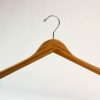 sturdy bamboo clothes hanger for home decor,durable and super-slim,heavy duty than normal wood hanger,nature non slip grooves shoulder,visible bamboo texture